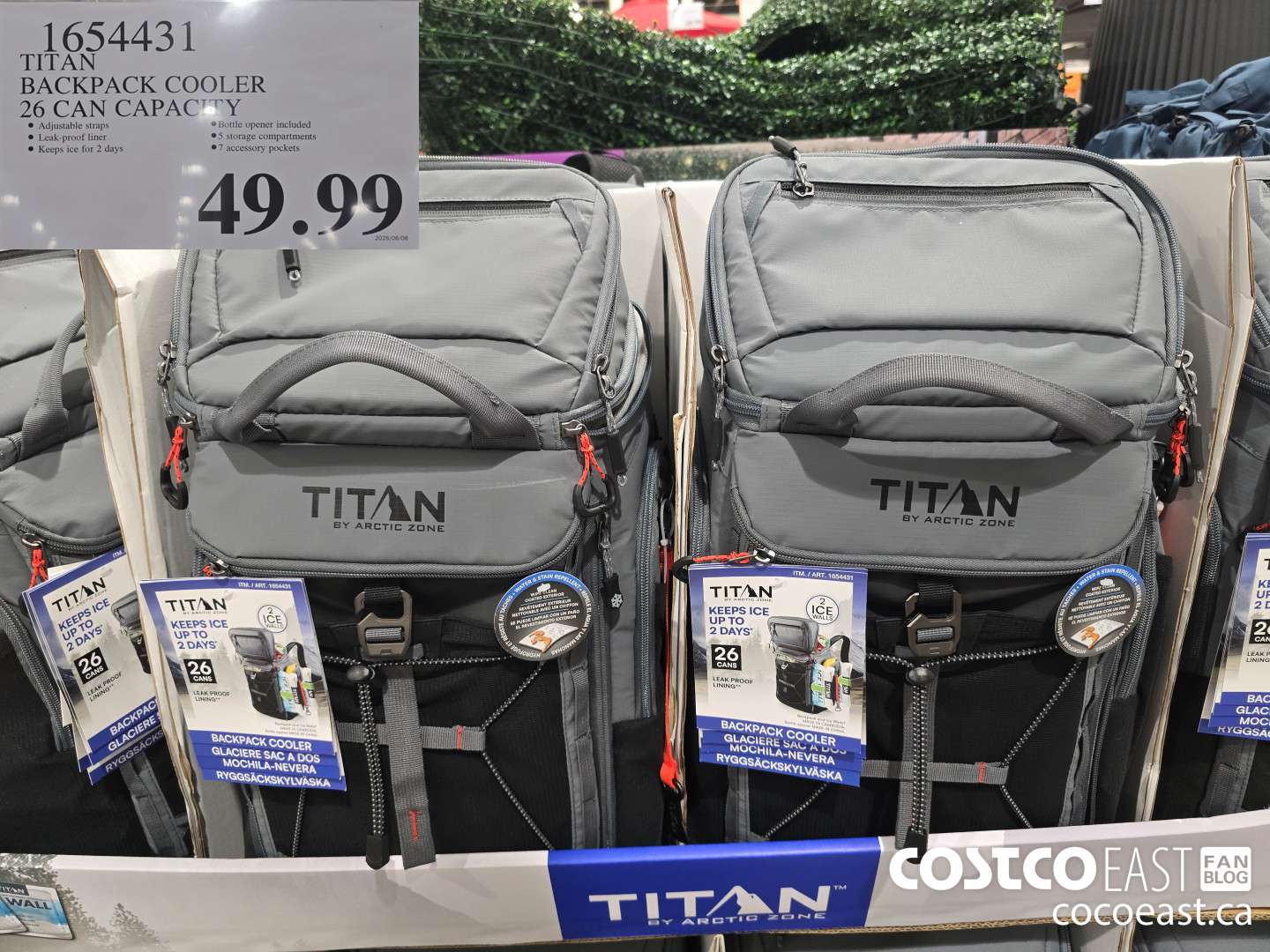 1654431 TITAN BACKPACK COOLER 26 CAN CAPACITY $49.99