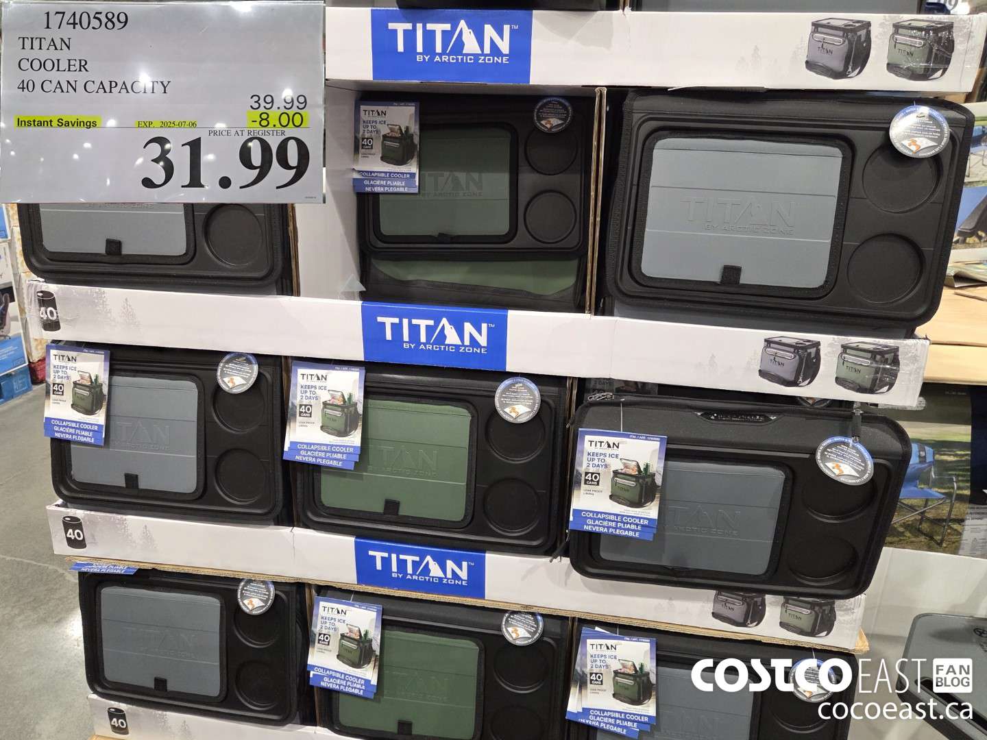 1740589 TITAN COOLER 40 CAN CAPACITY ($8.00 INSTANT SAVINGS EXPIRES ON 2025-07-06) $31.99