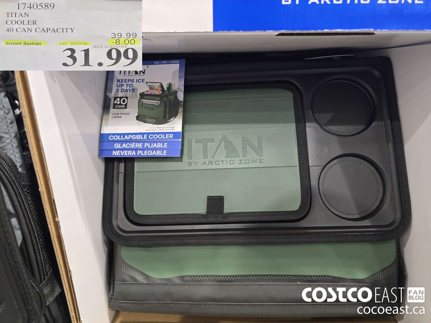 1740589 TITAN COOLER 40 CAN CAPACITY ($8.00 INSTANT SAVINGS EXPIRES ON 2025-07-06) $31.99