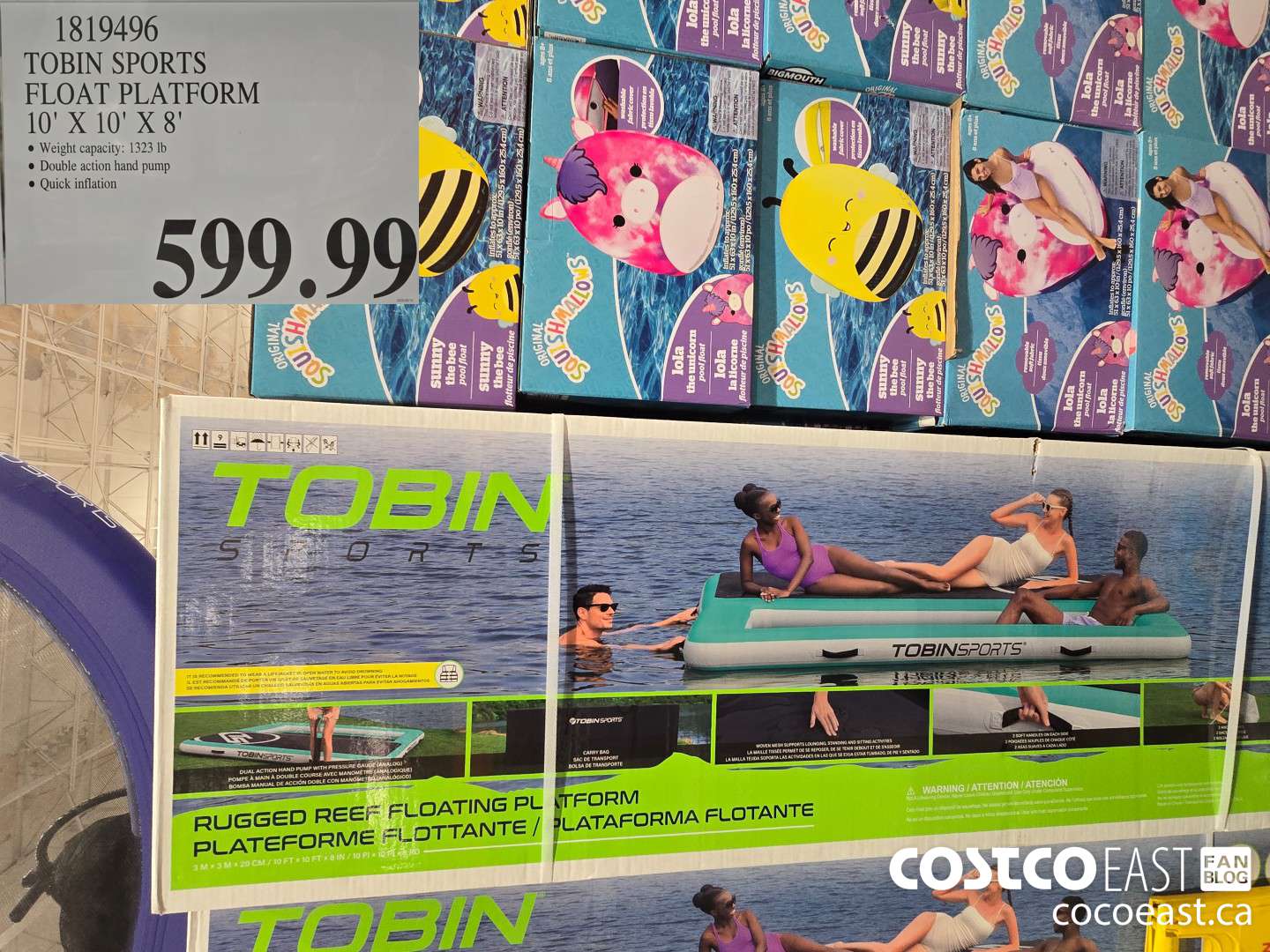 1819496 TOBIN SPORTS FLOAT PLATFORM 10' X 10' X 8' $599.99