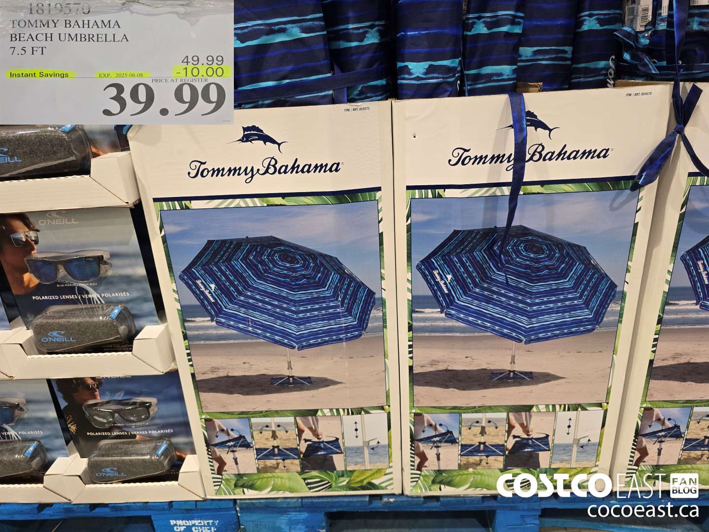 1819570 TOMMY BAHAMA BEACH UMBRELLA 7.5 FT ($10.00 INSTANT SAVINGS EXPIRES ON 2025-06-08) $39.99