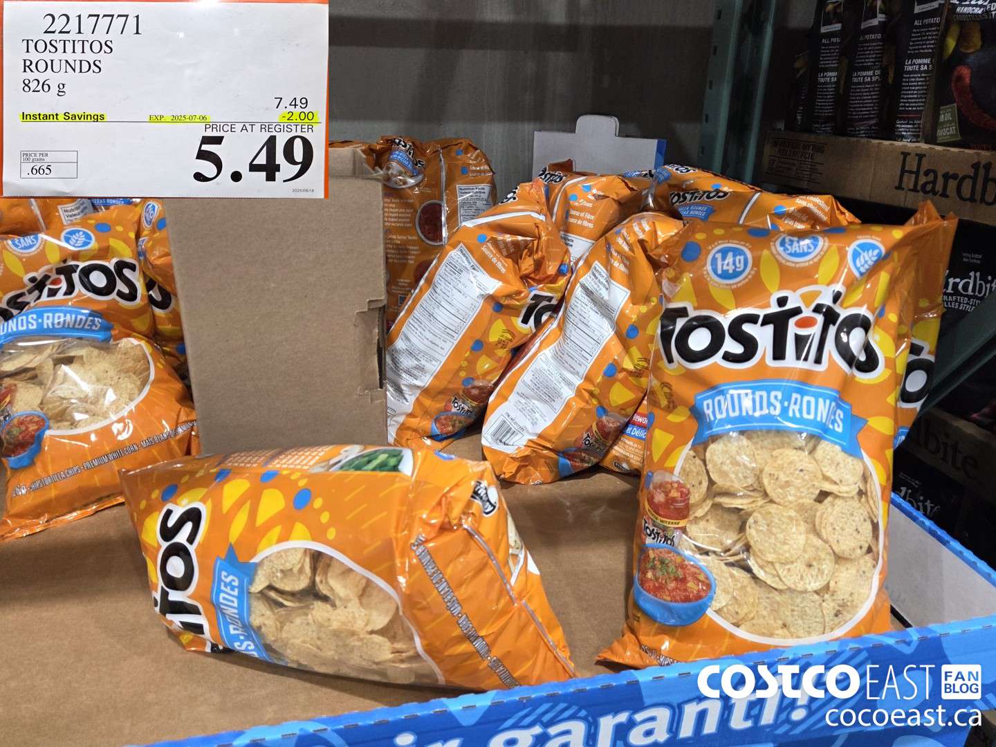 2217771 TOSTITOS ROUNDS 826 g ($2.00 INSTANT SAVINGS EXPIRES ON 2025-07-06) $5.49