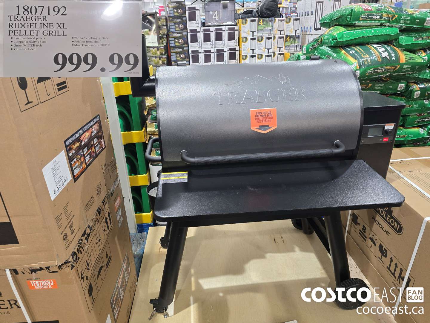 1807192 TRAEGER RIDGELINE XL PELLET GRILL $999.99