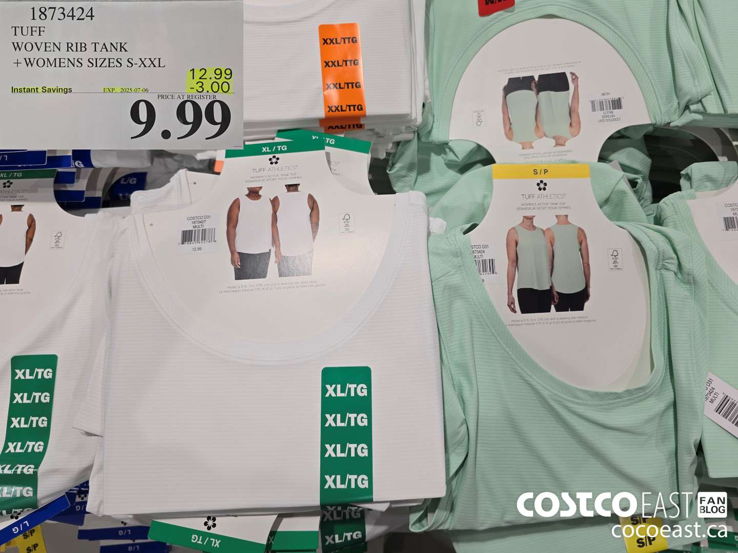 1873424 TUFF WOVEN RIB TANK + WOMENS SIZES S-XXL ($3.00 INSTANT SAVINGS EXPIRES ON 2025-07-06) $9.99