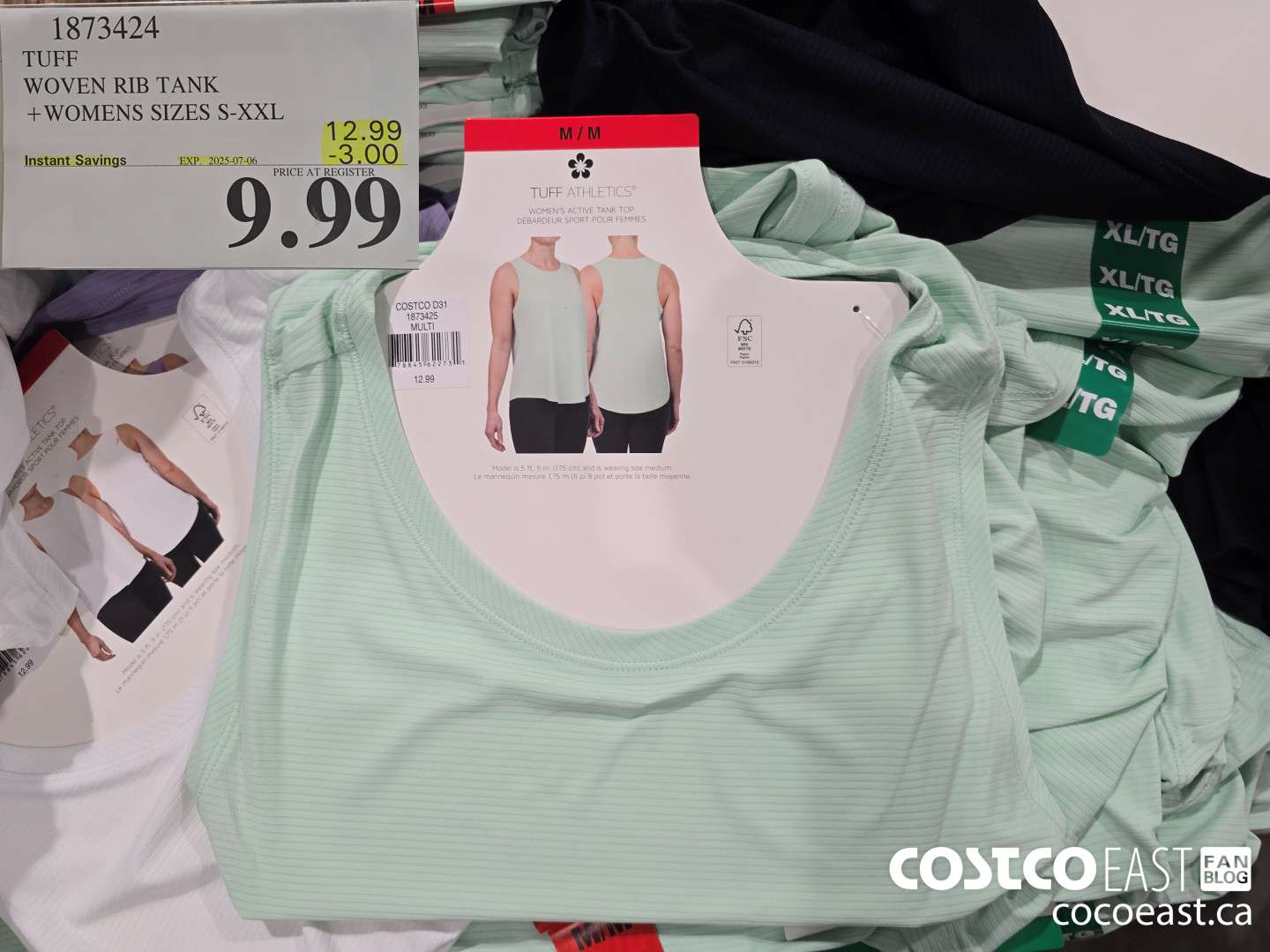 1873424 TUFF WOVEN RIB TANK + WOMENS SIZES S-XXL ($3.00 INSTANT SAVINGS EXPIRES ON 2025-07-06) $9.99