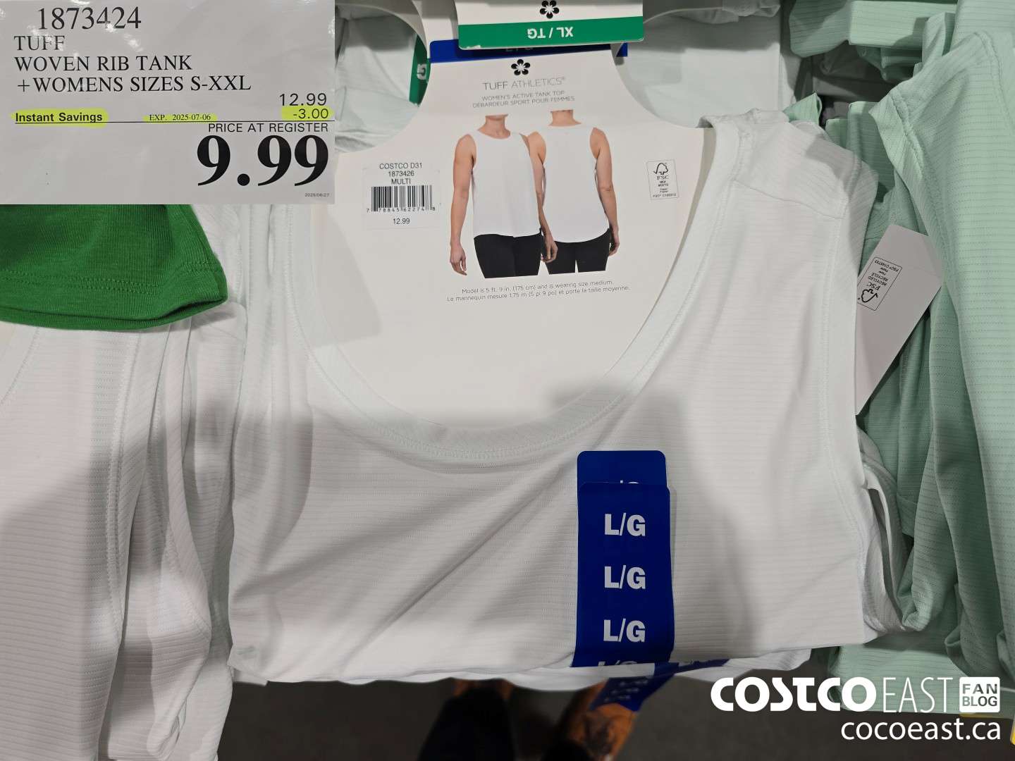 1873424 TUFF WOVEN RIB TANK + WOMENS SIZES S-XXL ($3.00 INSTANT SAVINGS EXPIRES ON 2025-07-06) $9.99