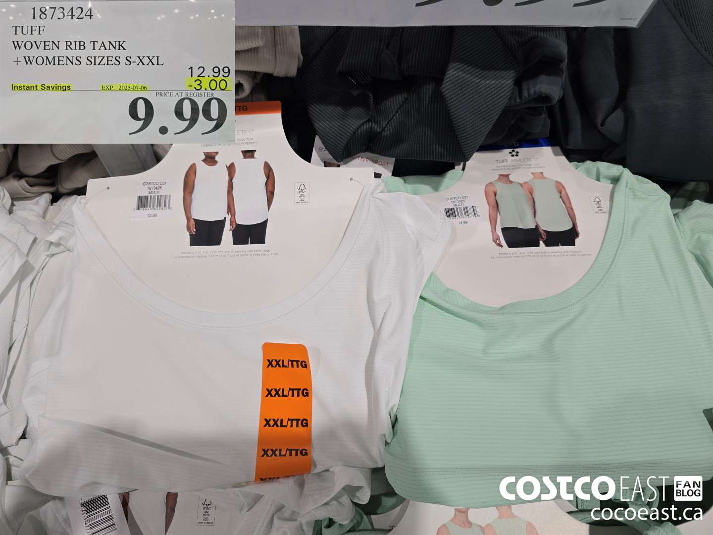 1873424 TUFF WOVEN RIB TANK + WOMENS SIZES S-XXL ($3.00 INSTANT SAVINGS EXPIRES ON 2025-07-06) $9.99