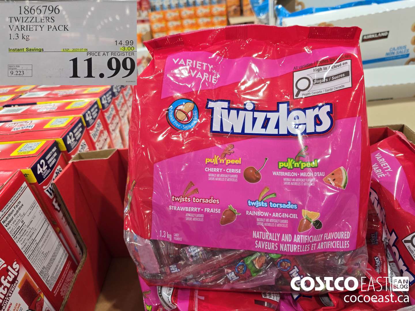 1866796 TWIZZLERS VARIETY PACK 1.3 KG ($3.00 INSTANT SAVINGS EXPIRES ON 2025-07-06) $11.99