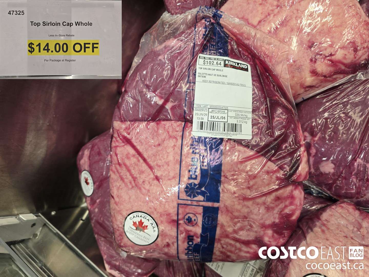 47325 Top Sirloin Cap Whole ($14.00 INSTANT SAVINGS)