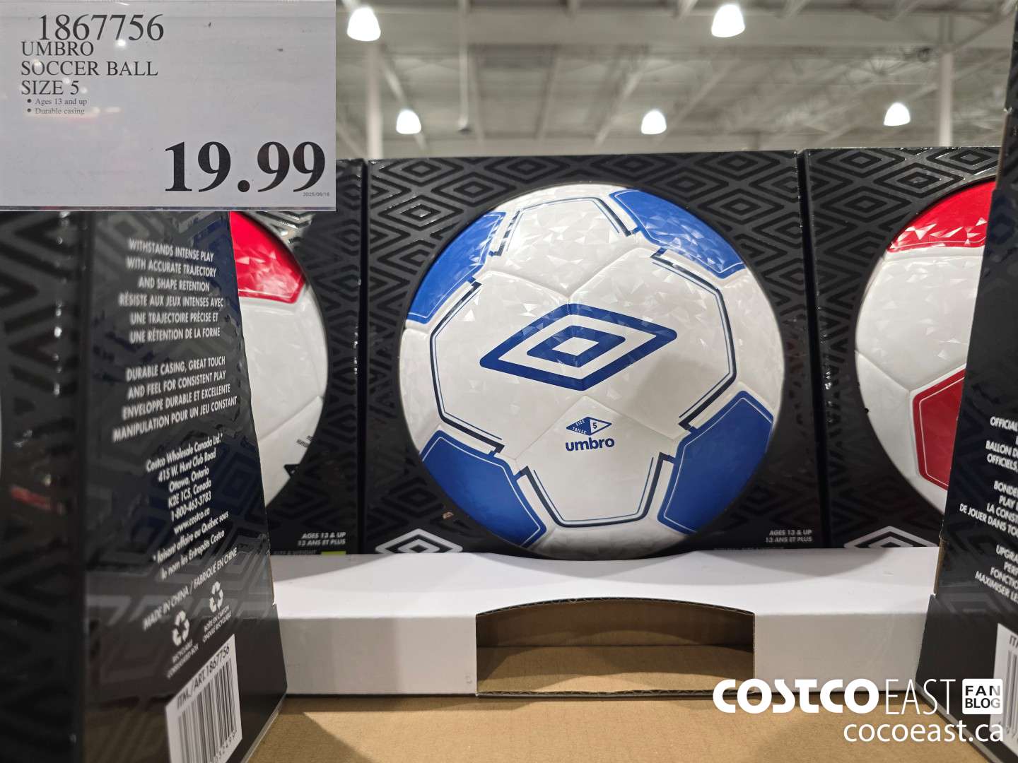1867756 UMBRO - SOCCER BALL SIZE 5 $19.99