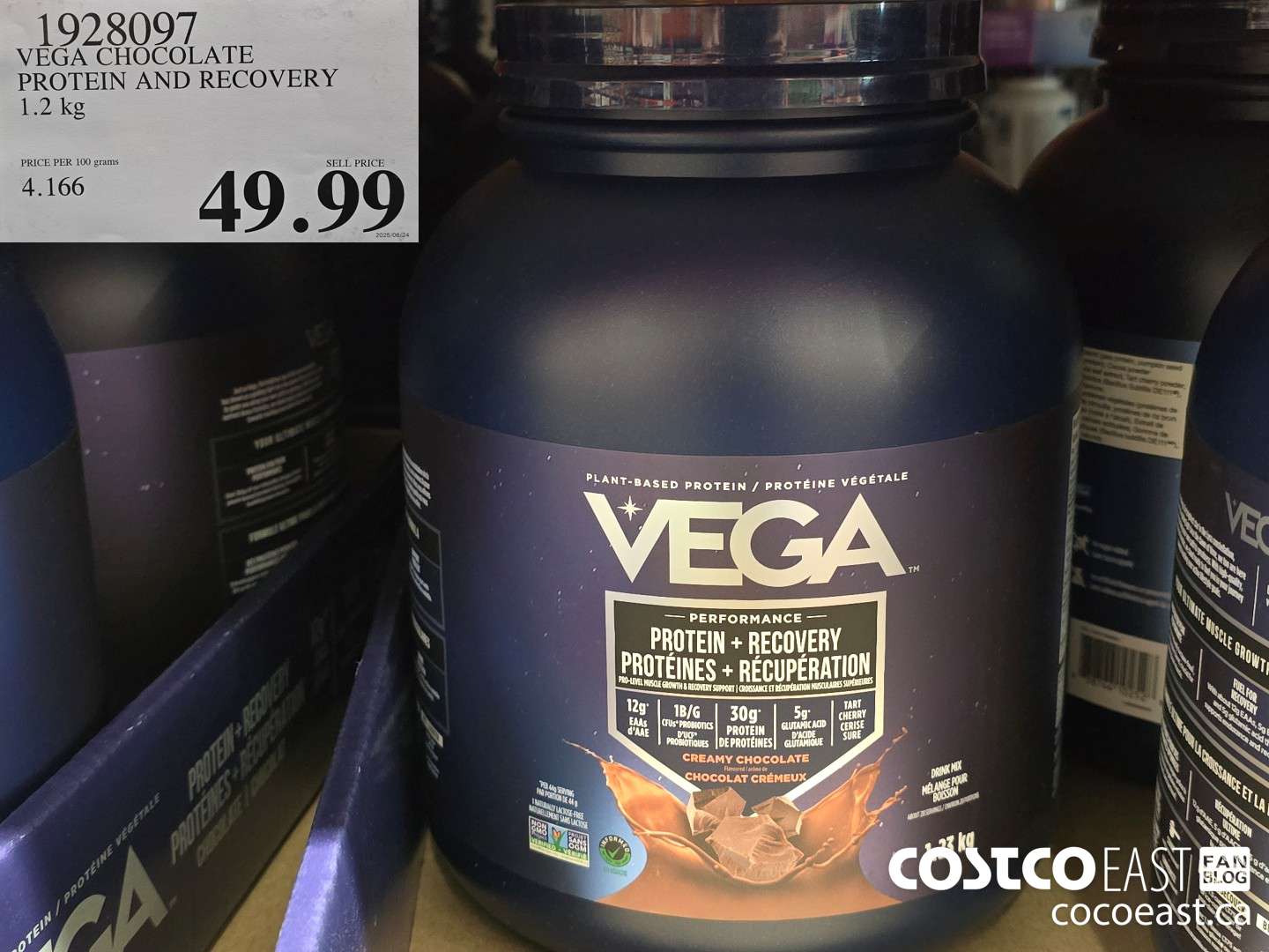 1928097 VEGA CHOCOLATE PROTEIN AND RECOVERY 1.2 KG $49.99