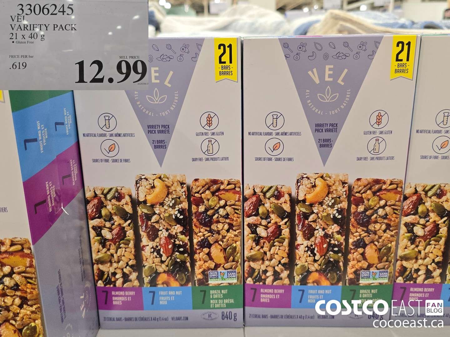 3306245 VEL VARIETY PACK 21 X 40 G $12.99