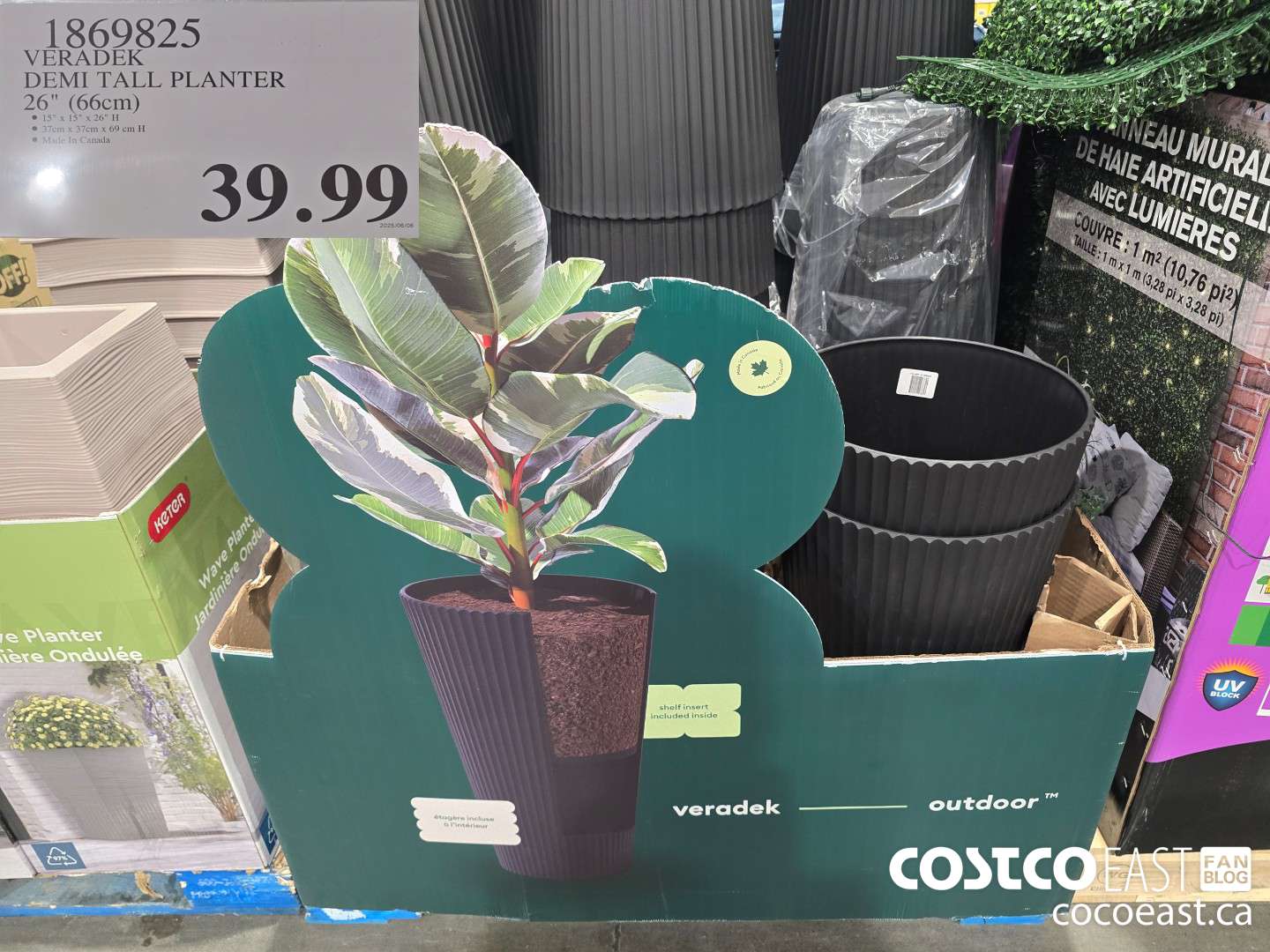 1869825 VERADEK DEMI TALL PLANTER 26