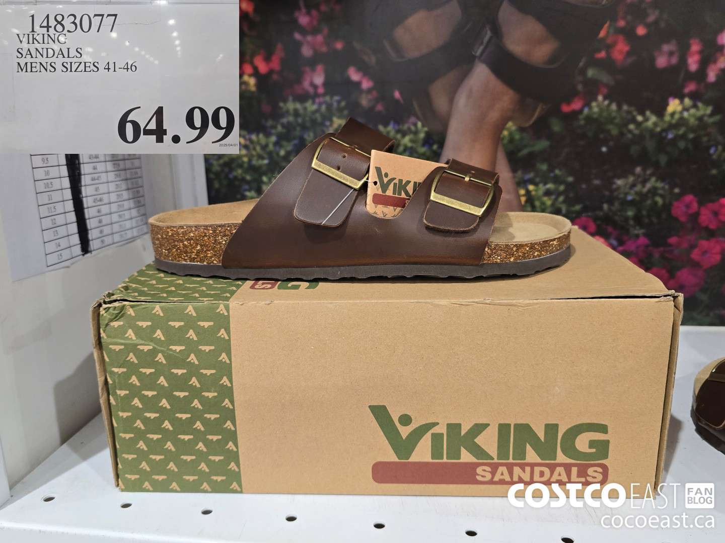 1483077 VIKINC SANDALS MENS SIZES 41-46 $64.99