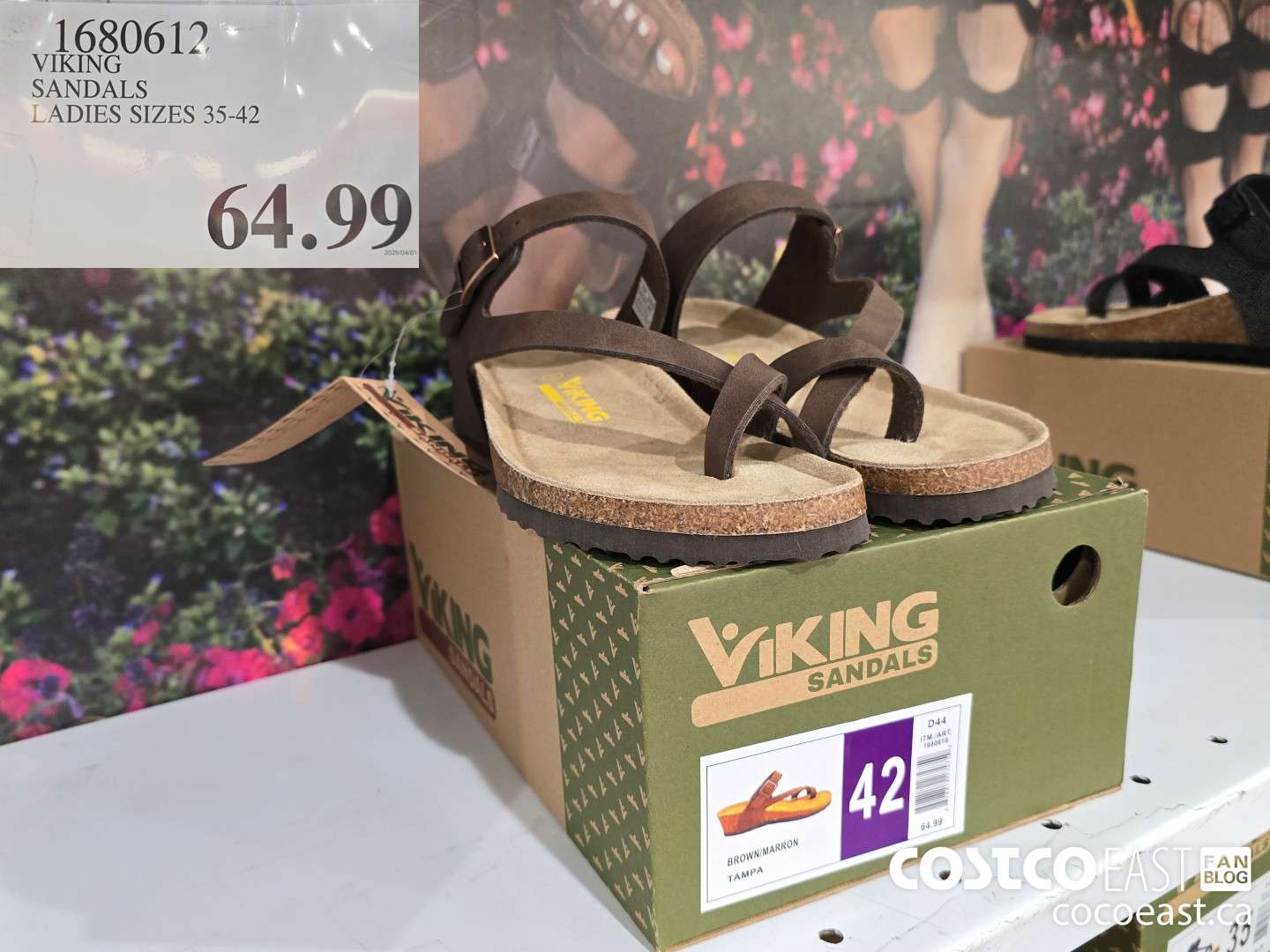 1680612 VIKING SANDALS LADIES SIZES 35-42 $64.99