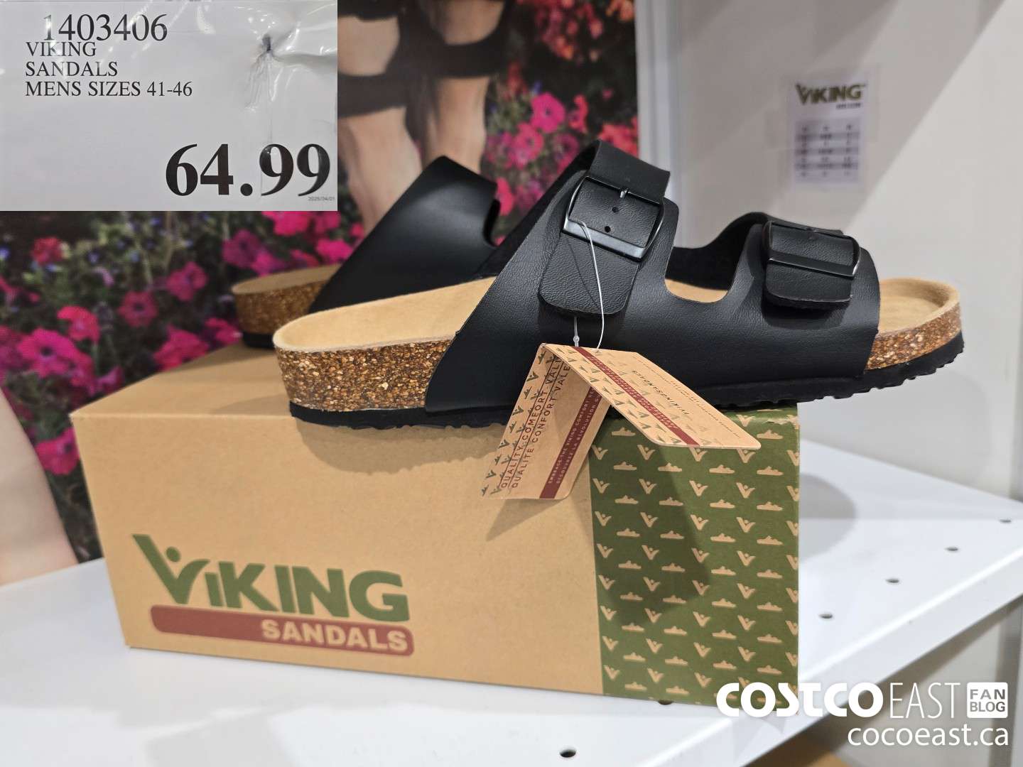 1403406 VIKING SANDALS MENS SIZES 41-46 $64.99