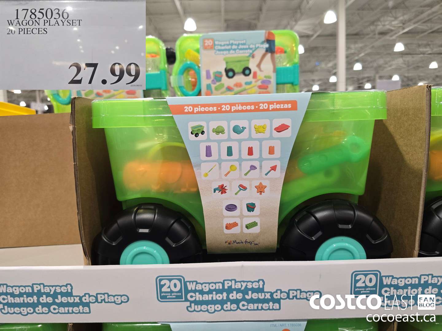 1785036 WAGON PLAYSET 20 PIECES $27.99