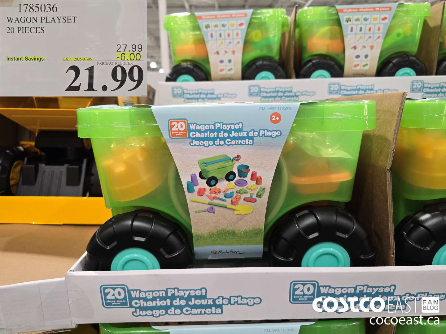 1785036 WAGON PLAYSET 20 PIECES ($6.00 INSTANT SAVINGS EXPIRES ON 2025-07-06) $21.99