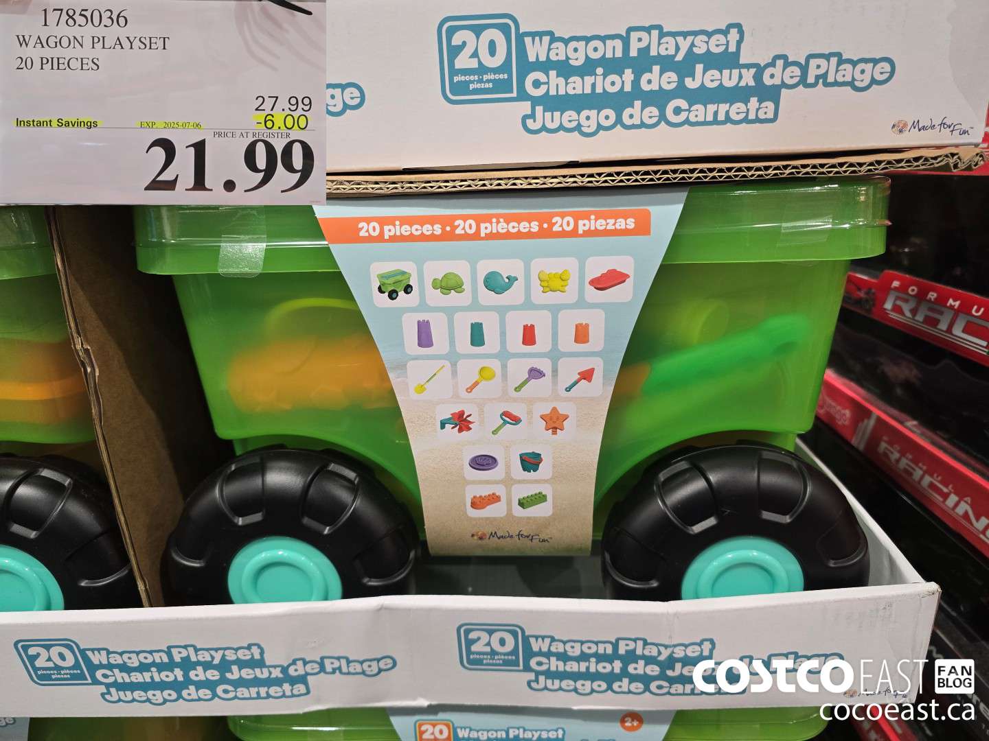 1785036 WAGON PLAYSET 20 PIECES ($6.00 INSTANT SAVINGS EXPIRES ON 2025-07-06) $21.99