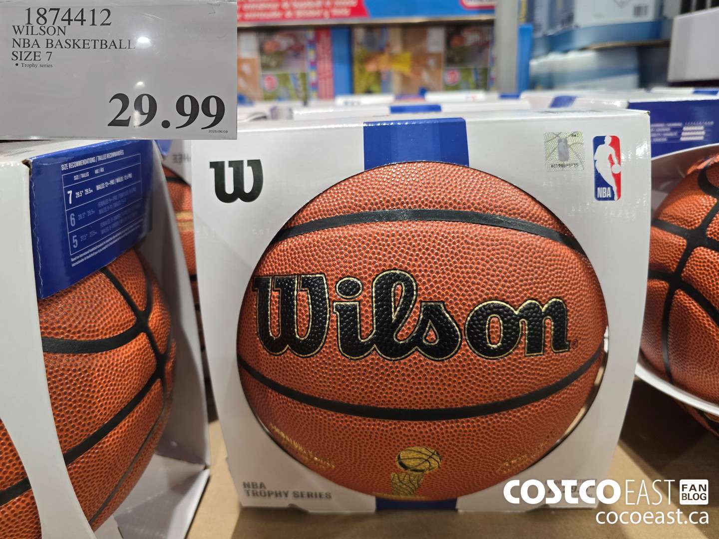 1874412 WILSON NBA BASKETBALL SIZE 7 $29.99