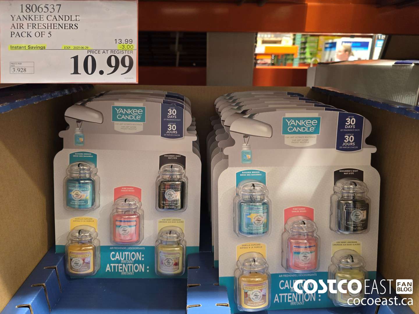 1806537 YANKEE CANDLE AIR FRESHENER PACK OF 5 ($3.00 INSTANT SAVINGS EXPIRES ON 2025-06-29) $10.99