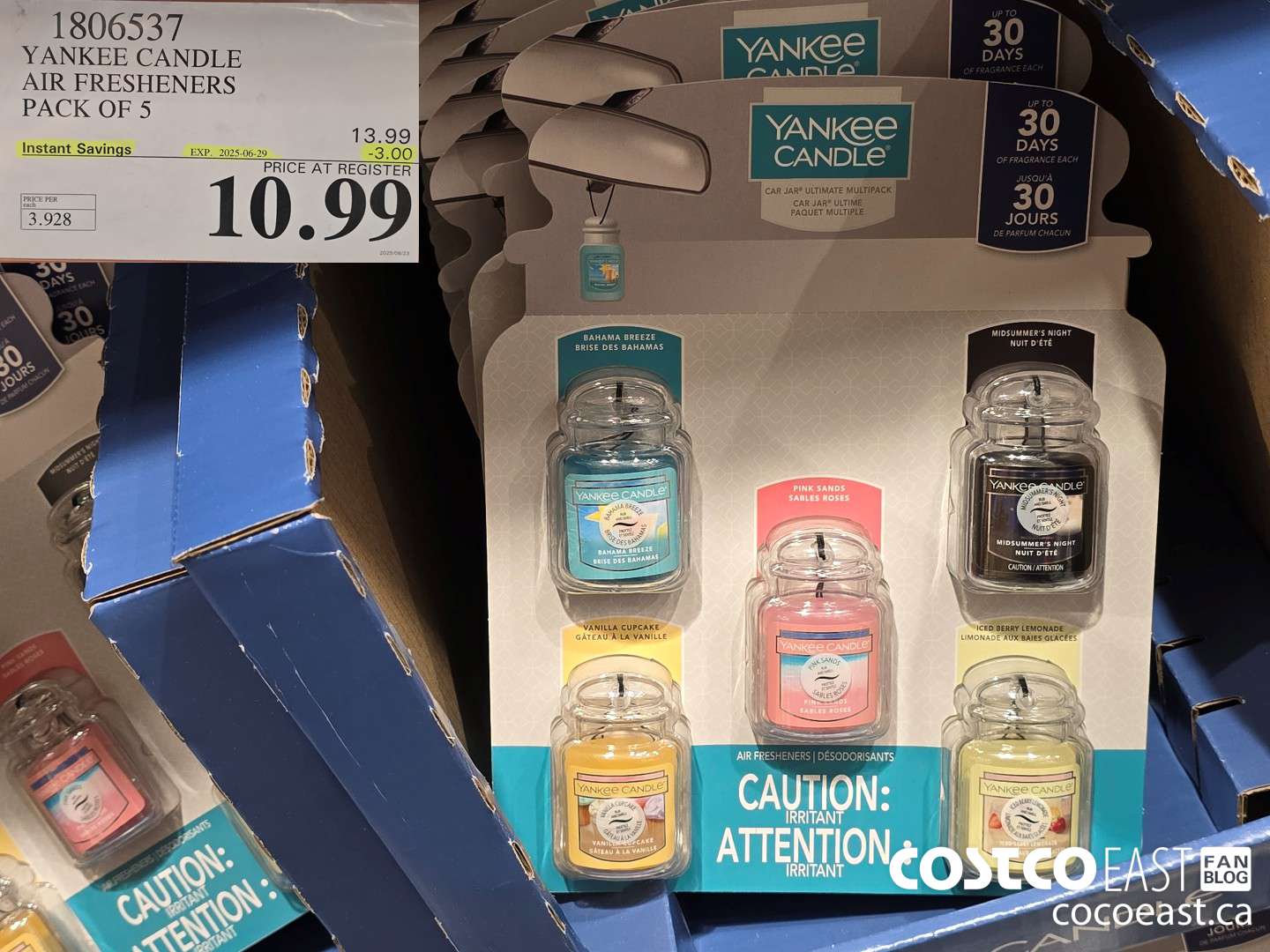 1806537 YANKEE CANDLE AIR FRESHENER PACK OF 5 ($3.00 INSTANT SAVINGS EXPIRES ON 2025-06-29) $10.99
