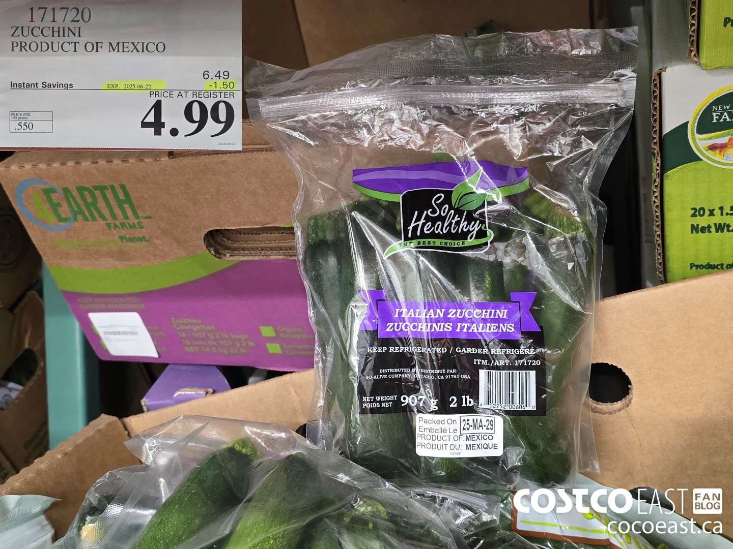 171720 ZUCCHINI PRODUCT OF MEXICO ($1.50 INSTANT SAVINGS EXPIRES ON 2025-06-22) $4.99