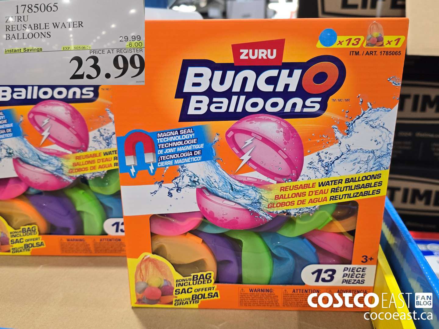 1785065 ZURU REUSABLE WATER BALLOONS ($6.00 INSTANT SAVINGS EXPIRES ON 2025-06-29) $23.99