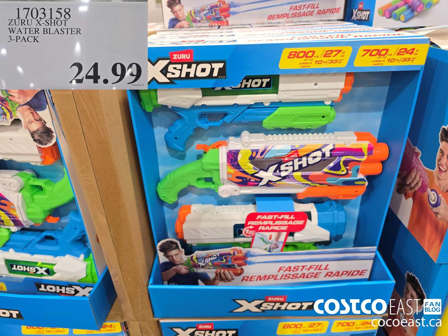 1703158 ZURU X-SHOT WATER BLASTER 3-PACK $24.99