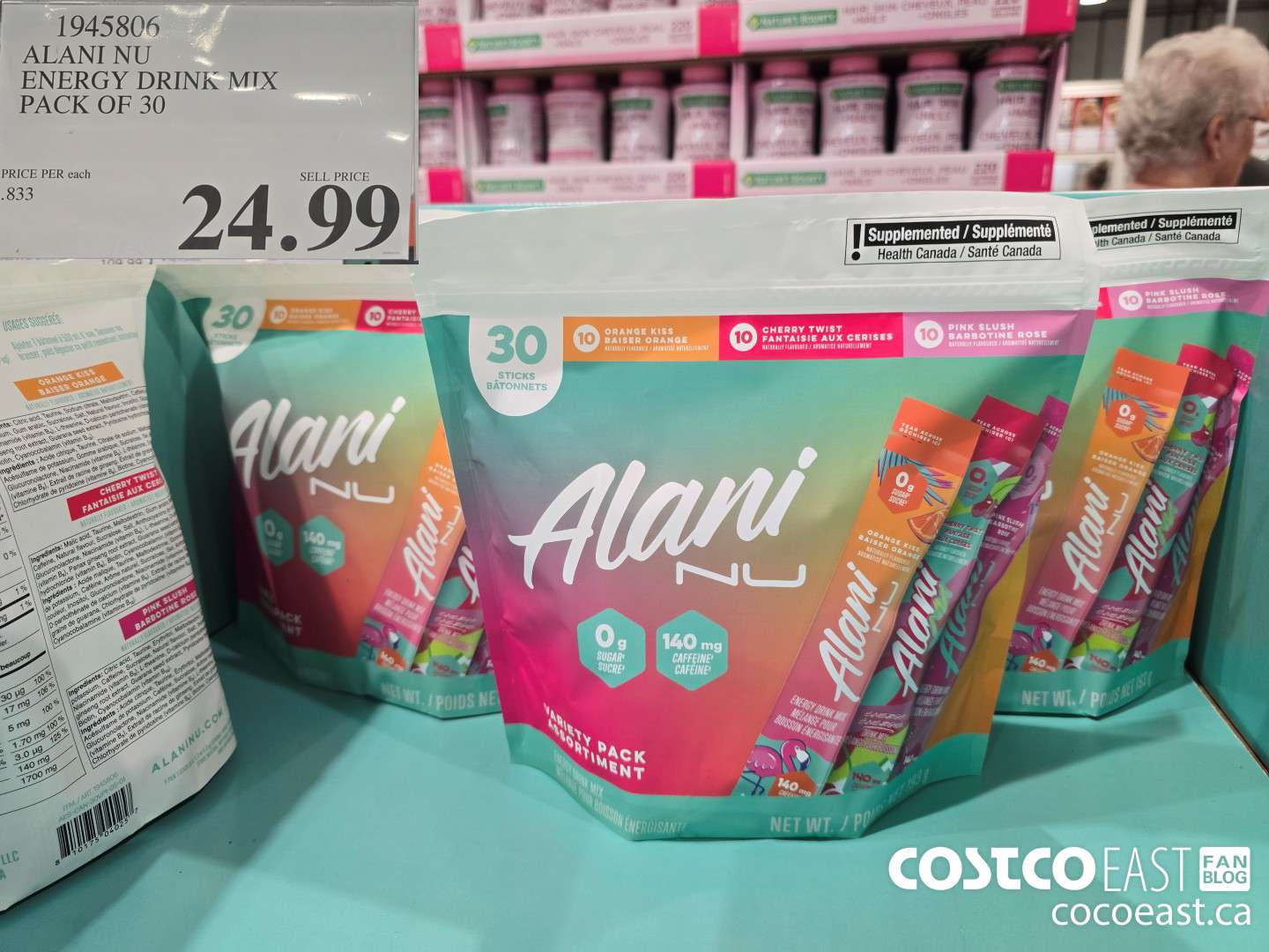 1945806 ALANI NU ENERGY DRINK MIX PACK OF 30 $24.99