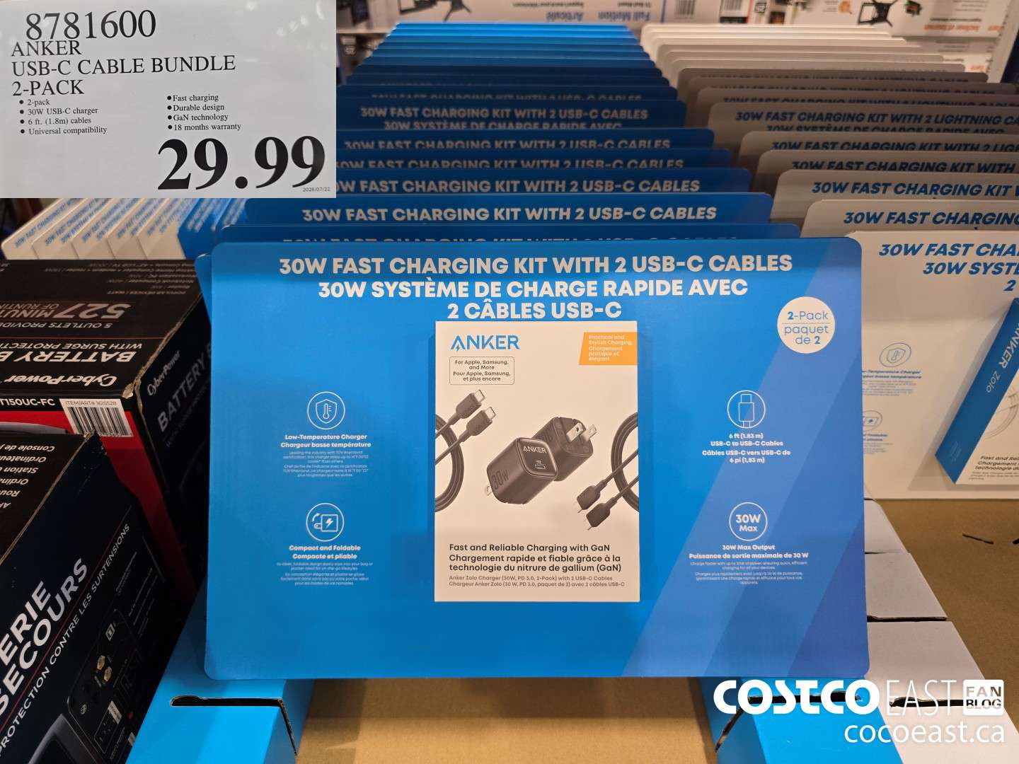 8781600 ANKER USB-C CABLE BUNDLE 2-PACK $29.99