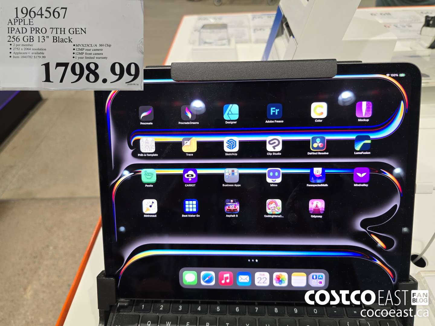 1964567 APPLE IPAD PRO 7TH GEN 256GB 13