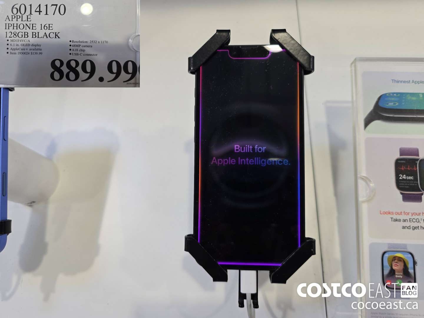 6014170 APPLE IPHONE 16E 128GB BLACK $889.99