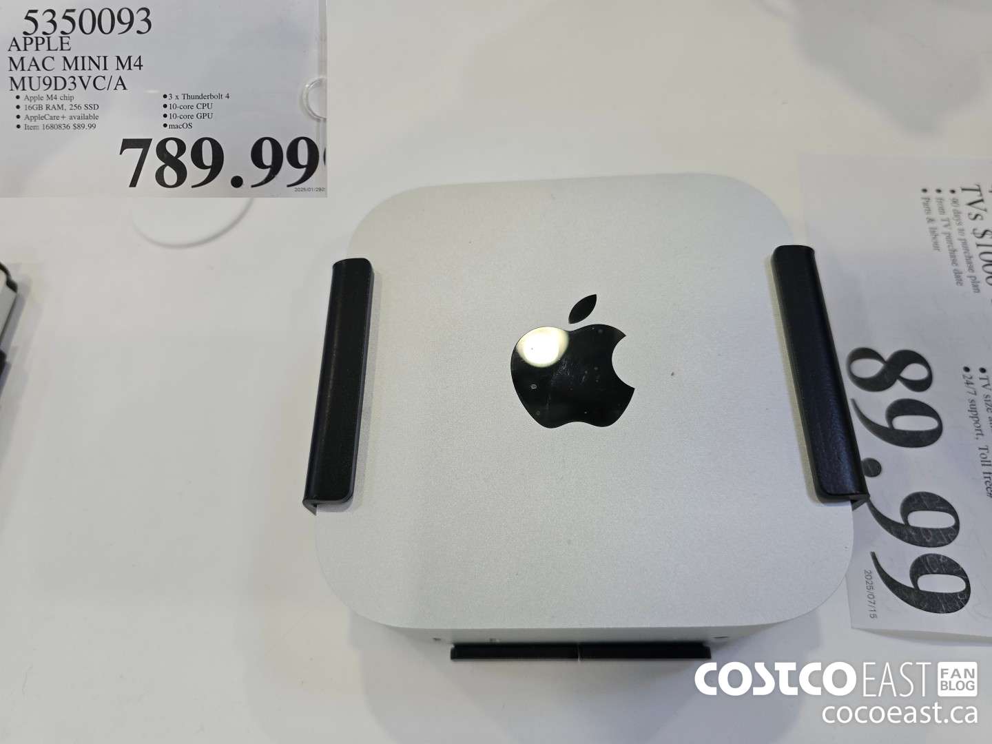 5350093 APPLE MAC MINI M4 MU9D3VC/A $789.99
