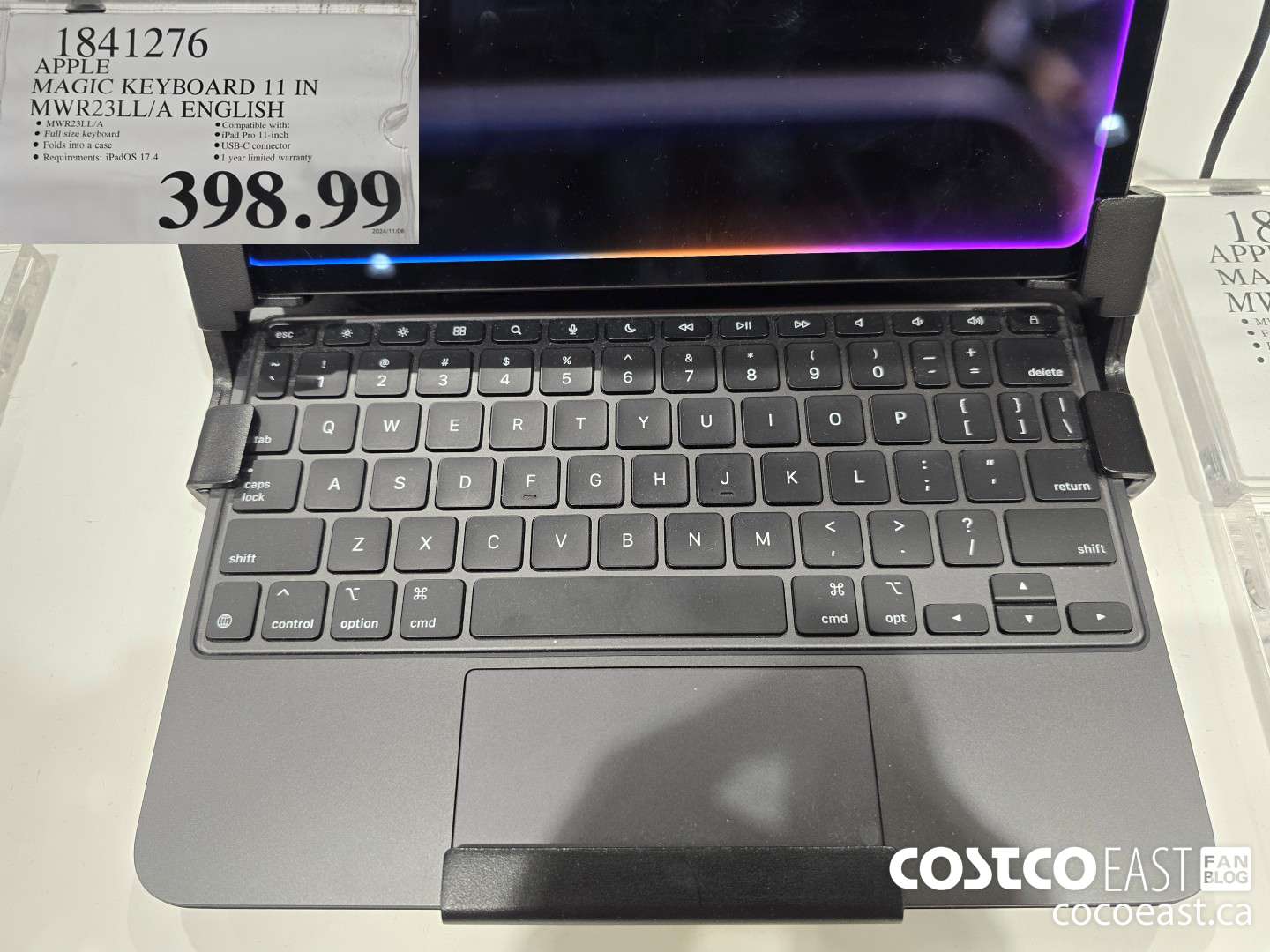 1841276 APPLE MAGIC KEYBOARD 11 IN MWR23LL/A ENGLISH $398.99