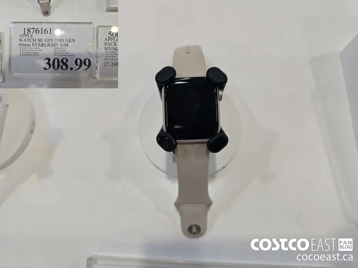 1876161 APPLE WATCH SE GPS 2ND GEN 40mm STARLIGHT S/M $308.99