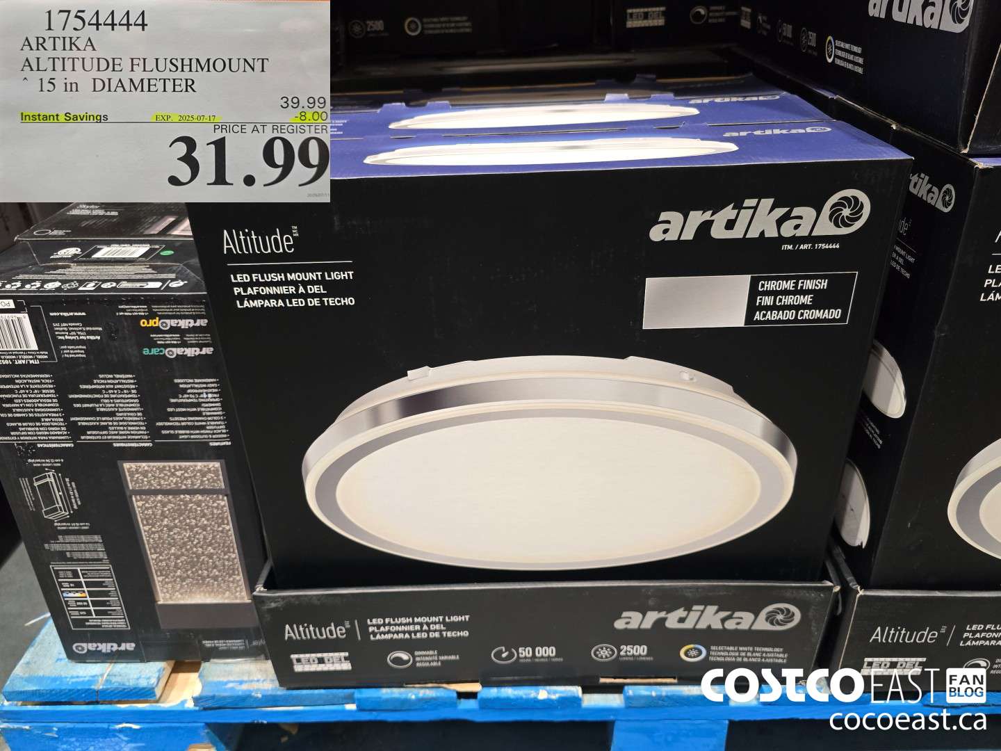 1754444 ARTIKA ALTITUDE FLUSHMOUNT 15IN. DIAMETER ($8.00 INSTANT SAVINGS EXPIRES ON 2025-07-17) $31.99