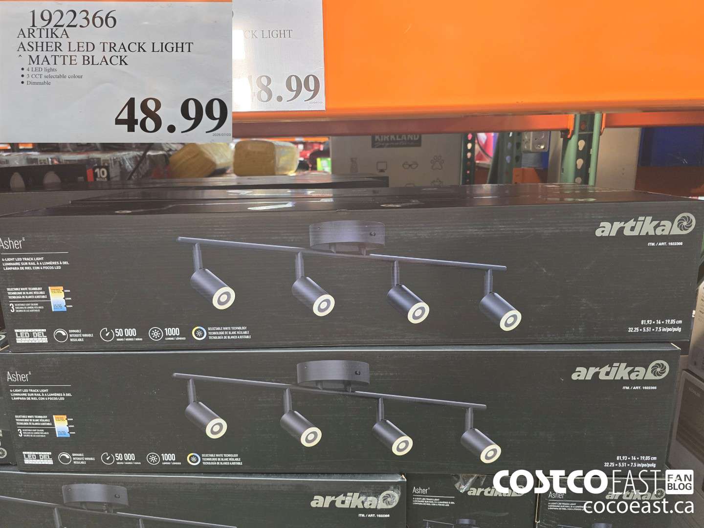 1922366 ARTIKA ASHER LED TRACK LIGHT , MATTE BLACK $48.99