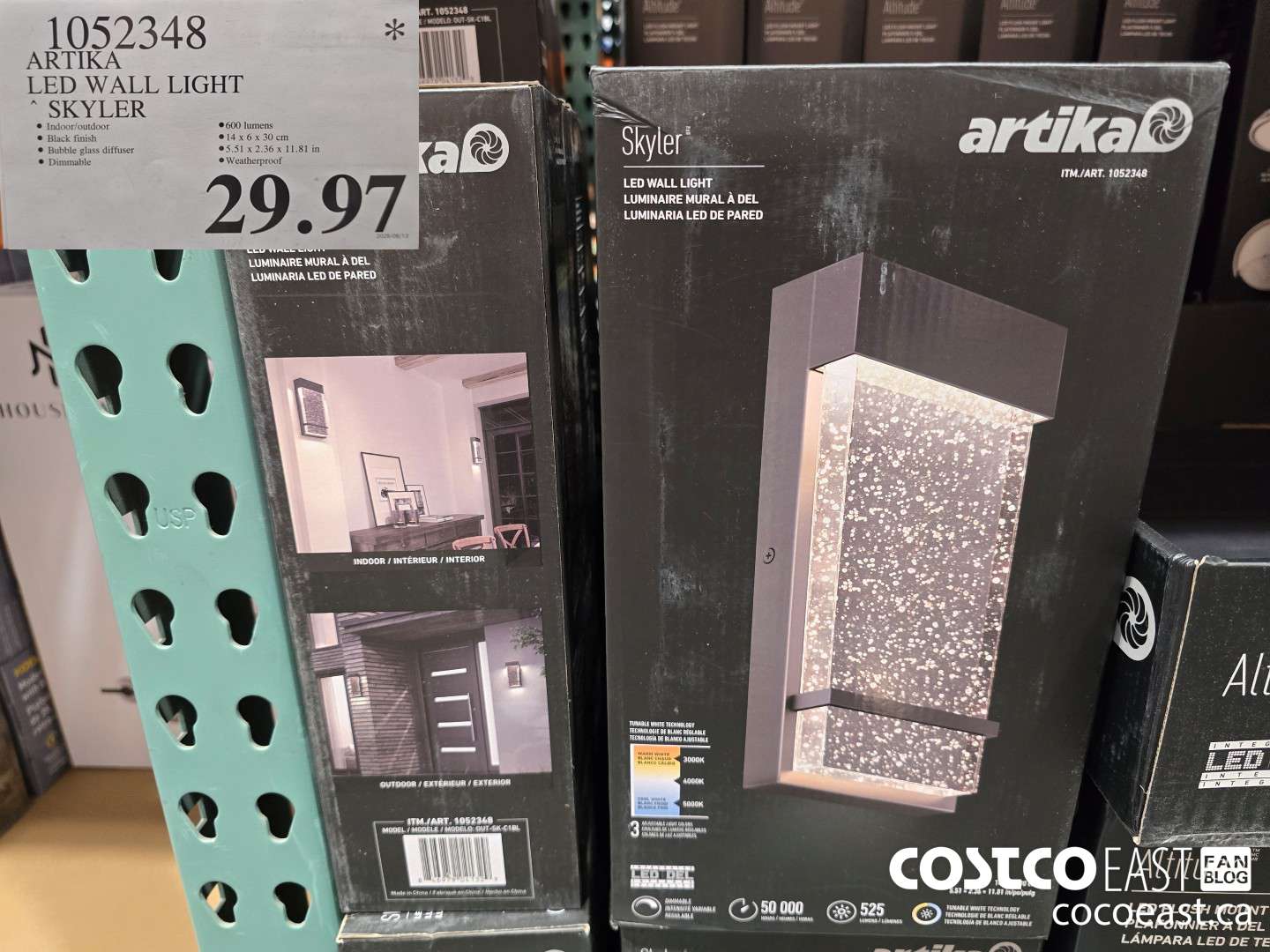 1052348 ARTIKA LED WALL LIGHT SKYLER $29.97