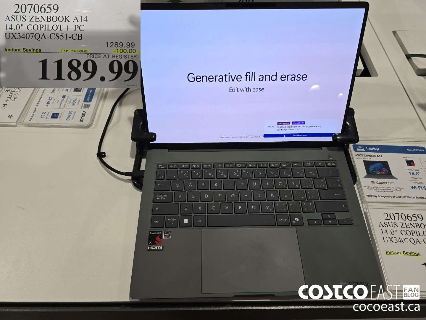 2070659 ASUS ZENBOOK A14 14.0