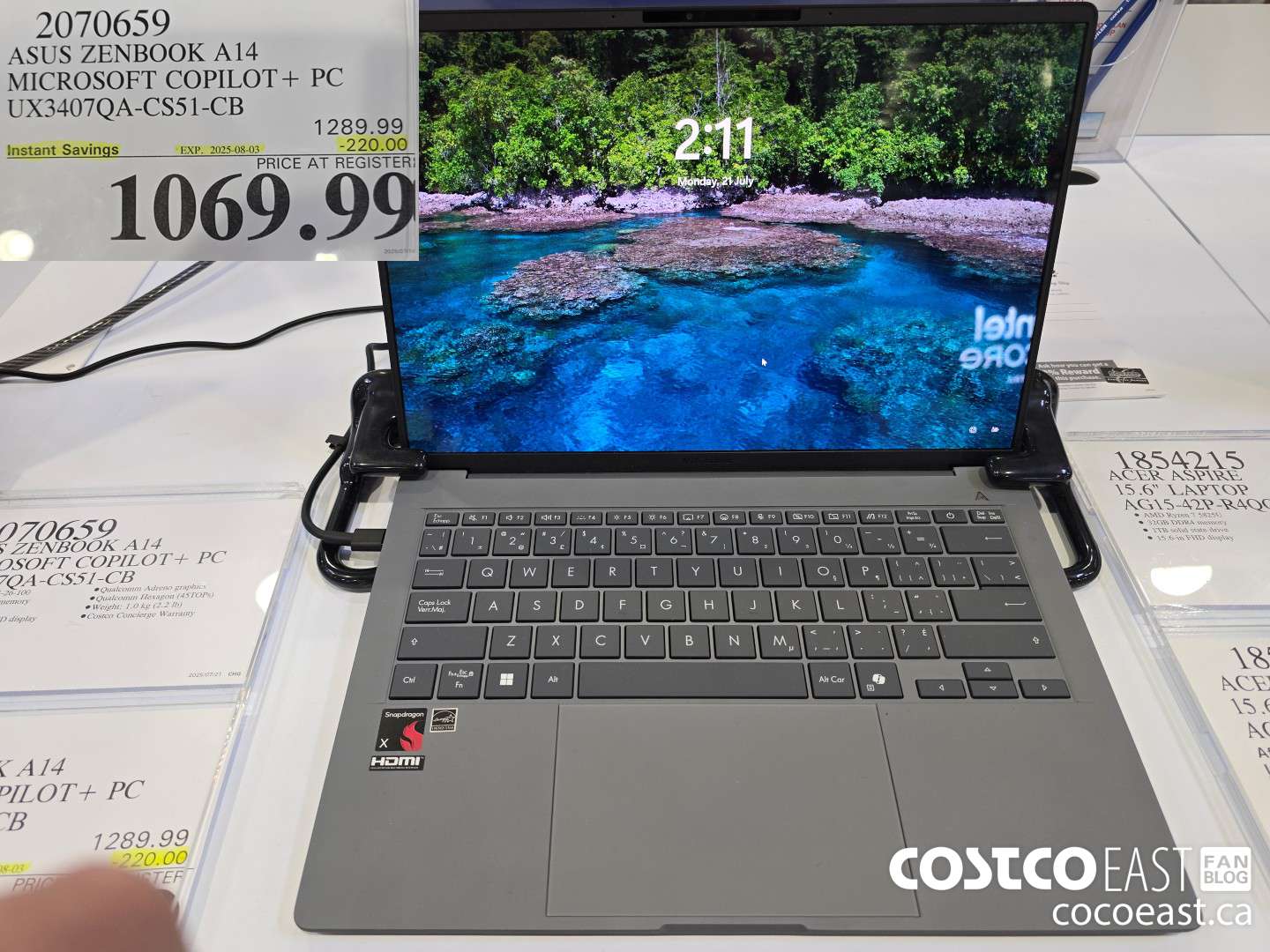 2070659 ASUS ZENBOOK A14 14.0