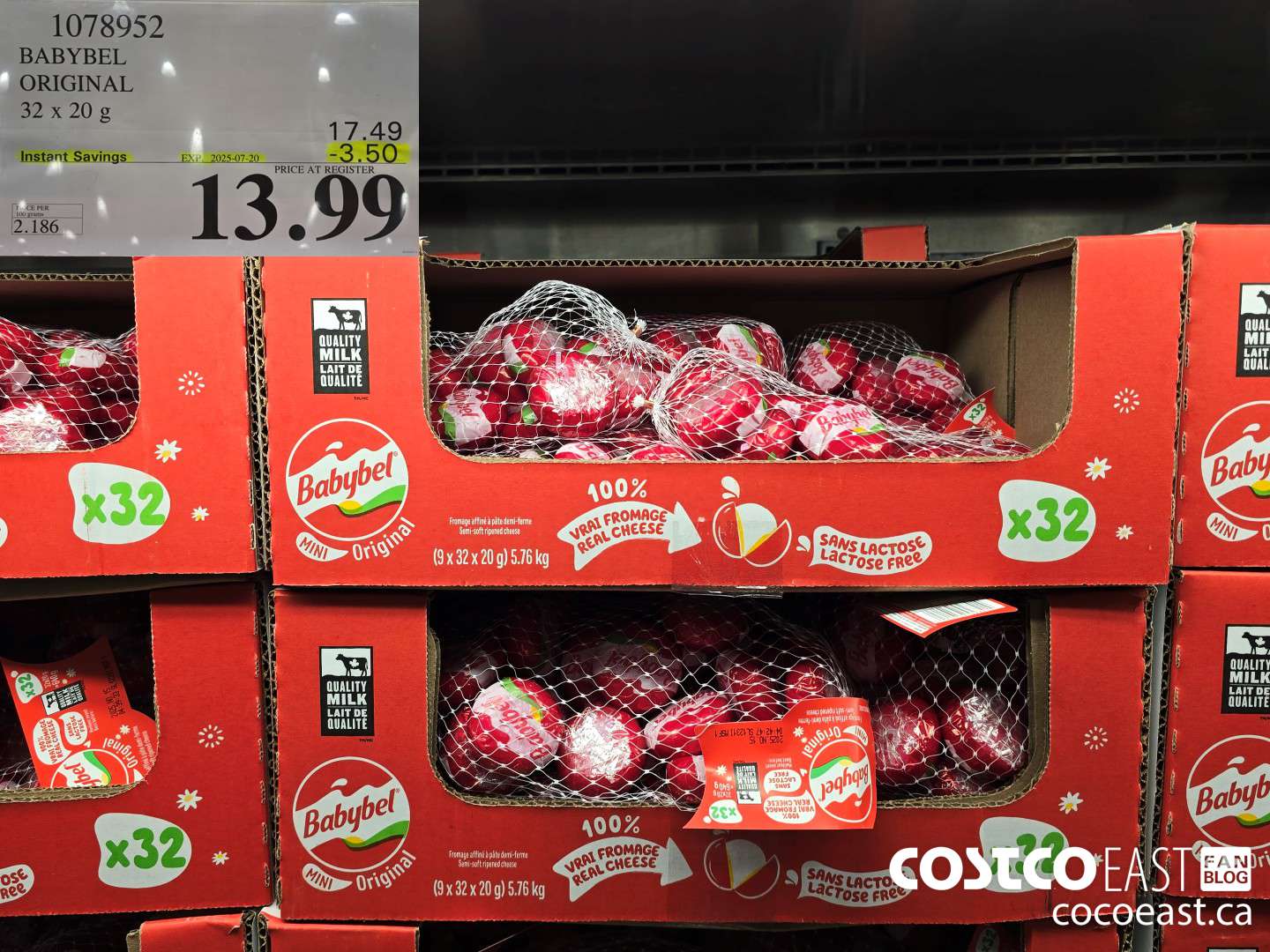 1078952 BABYBEL ORIGINAL 32x20g ($3.50 INSTANT SAVINGS EXPIRES ON 2025-07-20) $13.99