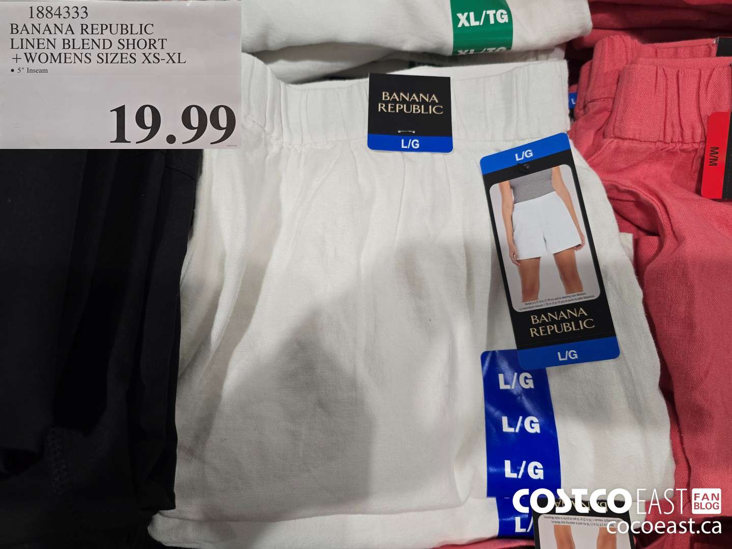 1884333 BANANA REPUBLIC LINEN BLEND SHORT +WOMENS SIZES XS-XL $19.99