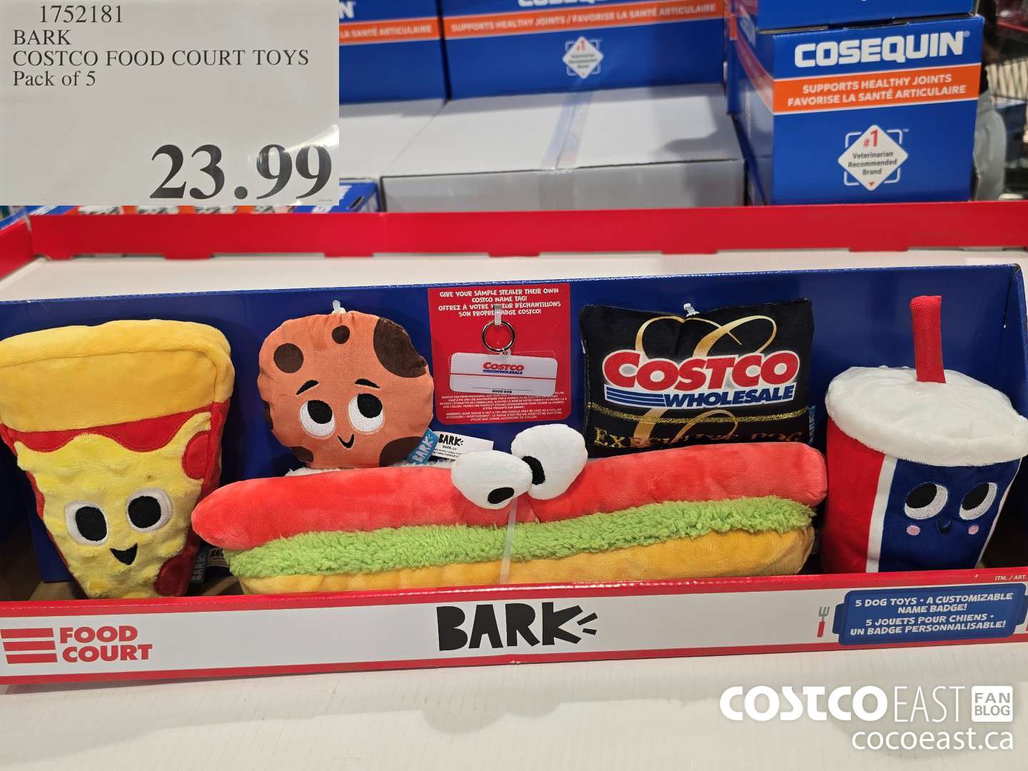 1752181 BARK COSTCO FOOD COURT TOYS PACK OF 5 $23.99