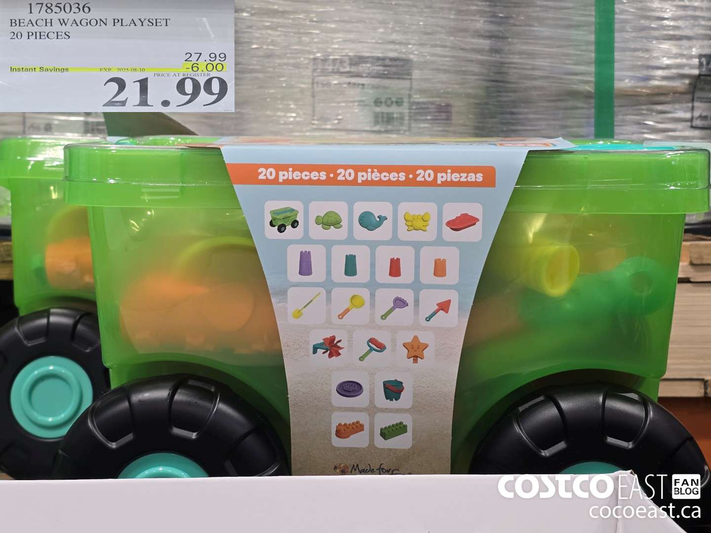 1785036 BEACH WAGON PLAYSET 20 PIECES ($6.00 INSTANT SAVINGS EXPIRES ON 2025-08-10) $21.99