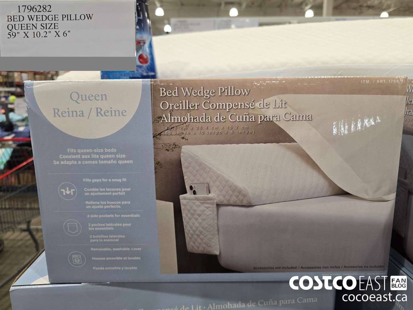 1796282 BED WEDGE PILLOW QUEEN SIZE 59