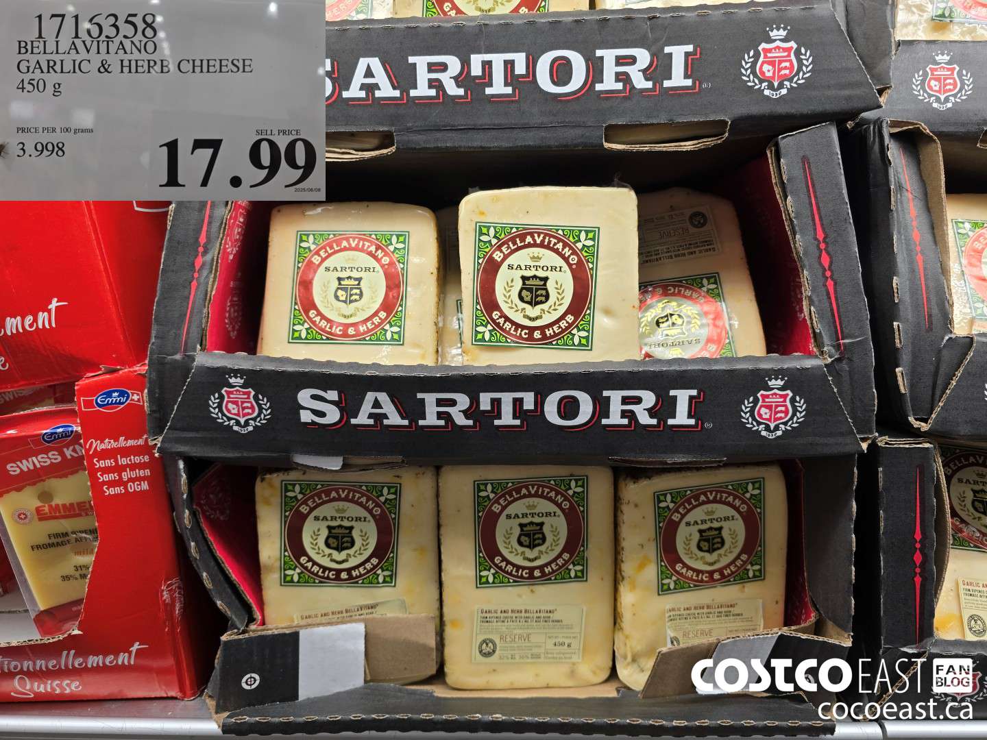 1716358 BELLAVITANO GARLIC & HERB CHEESE 450 g $17.99