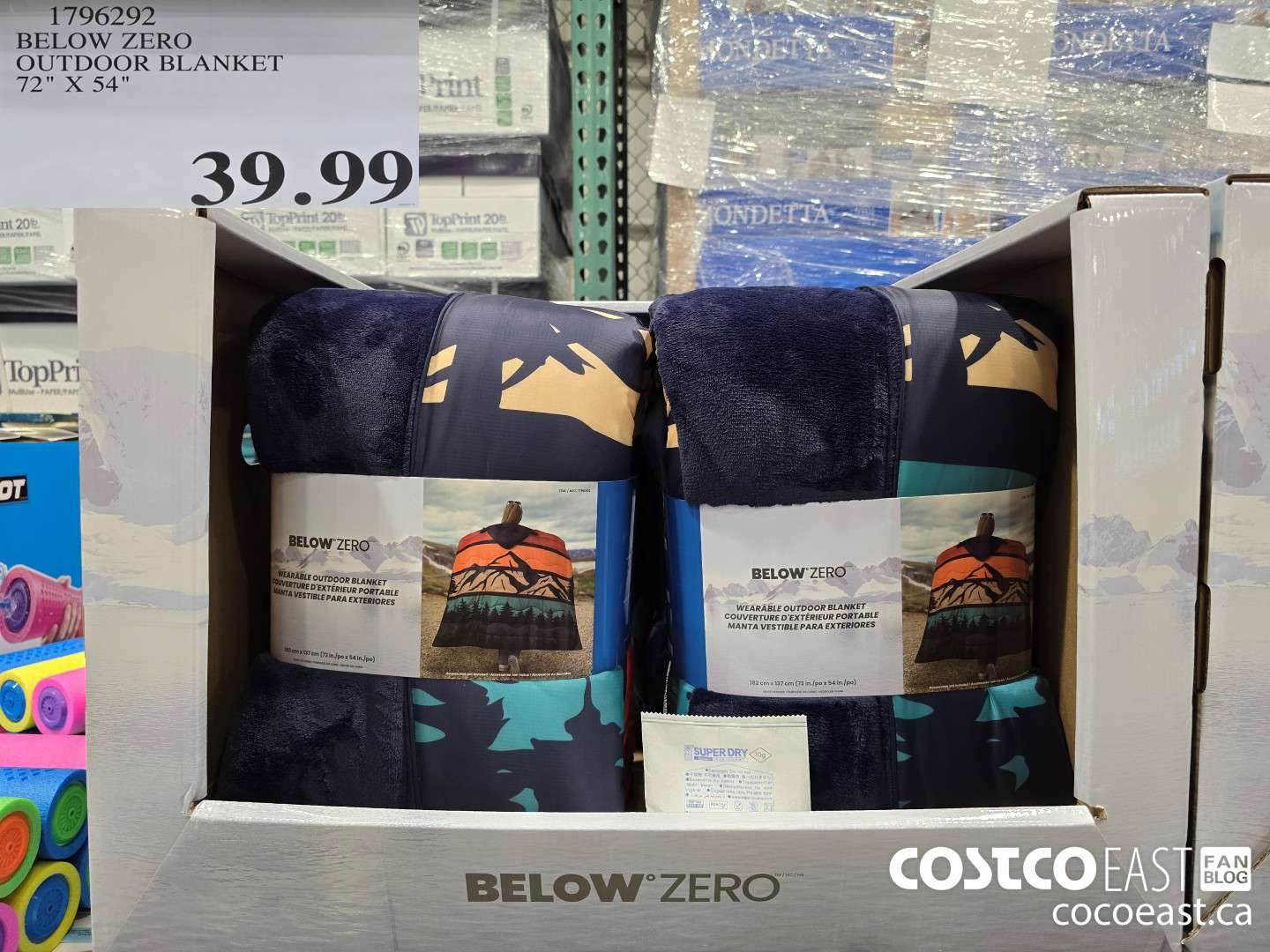 1796292 BELOW ZERON OUTDOOR BLANKET 72