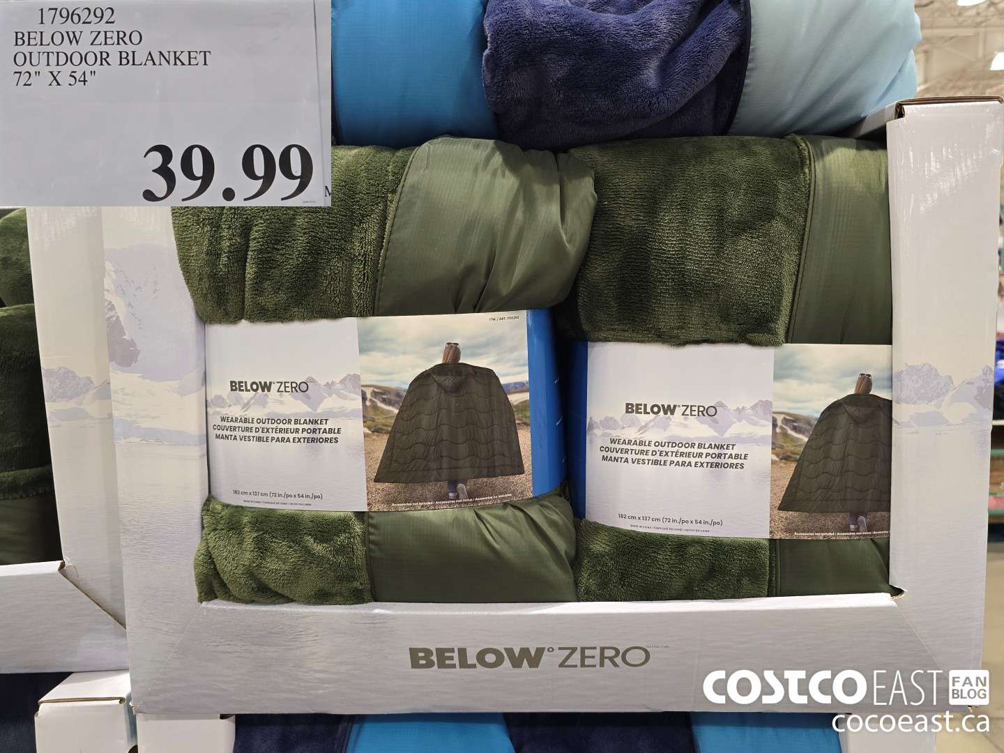 1796292 BELOW ZERON OUTDOOR BLANKET 72