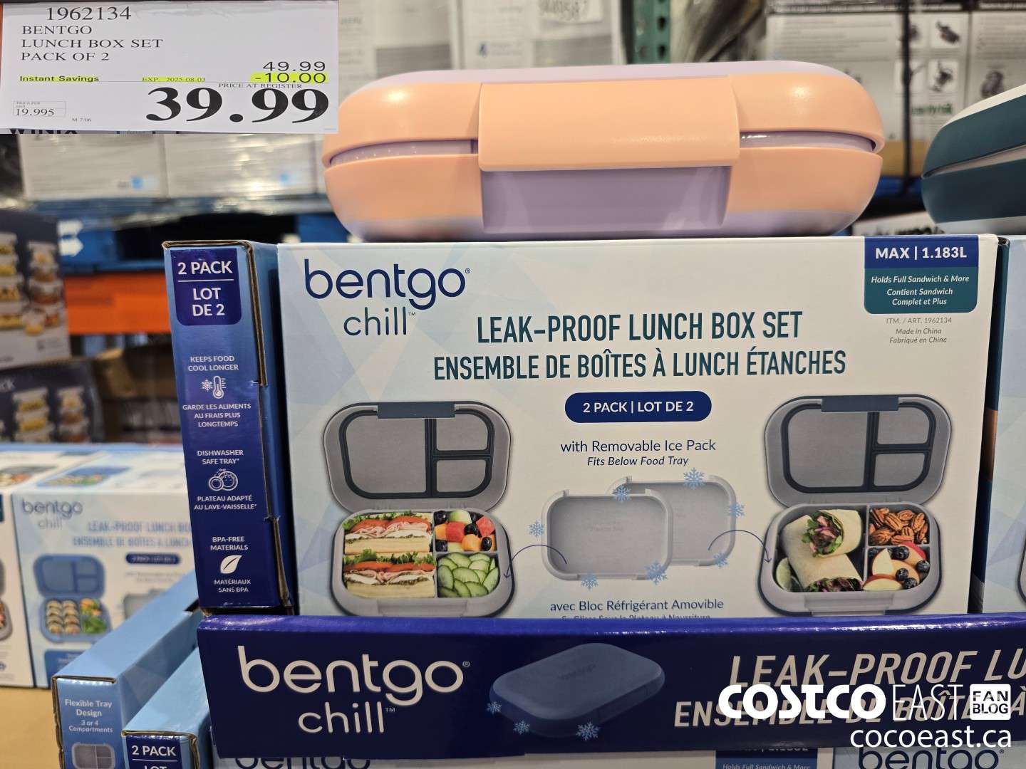 1962134 BENTGO LUNCH BOX SET PACK OF 2 ($10.00 INSTANT SAVINGS EXPIRES ON 2025-08-03) $39.99